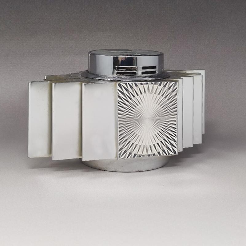 Vintage table lighter in aluminium by Sarome, Japan 1960s