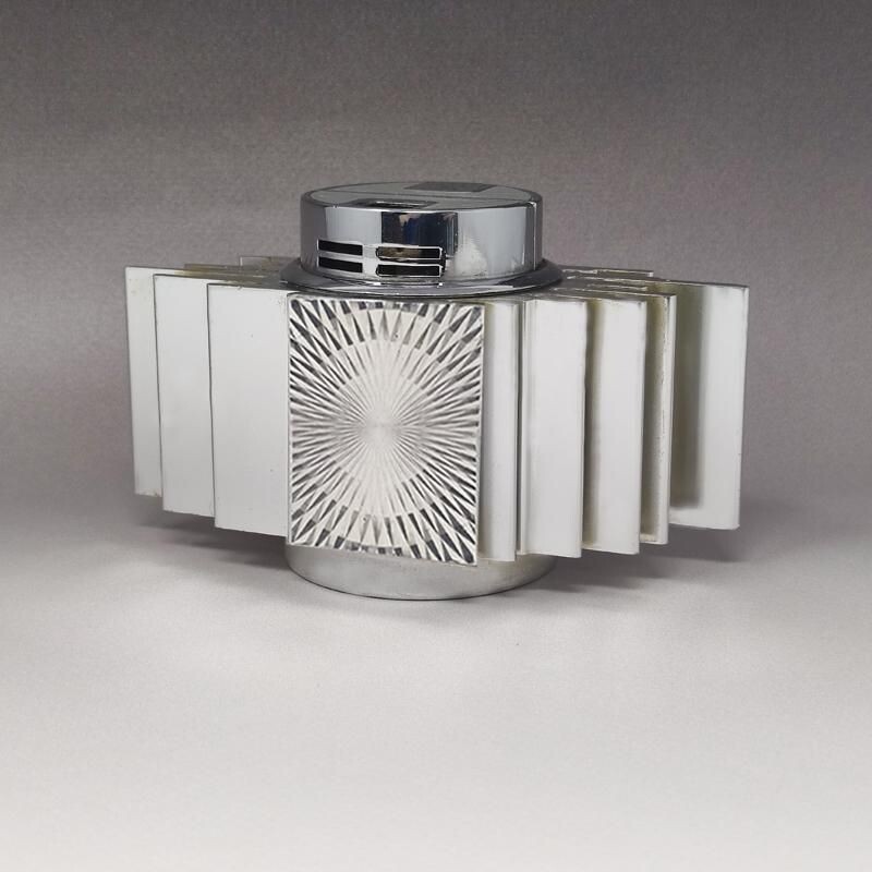 Vintage table lighter in aluminium by Sarome, Japan 1960s
