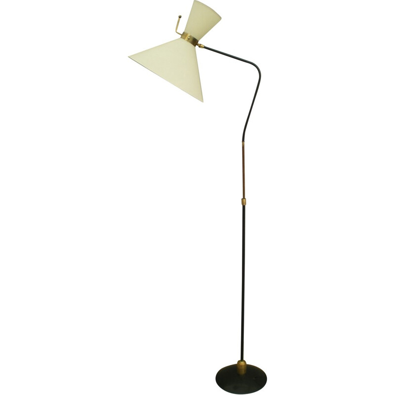 Vintage modular Maison Arlus floor lamp - 1950s