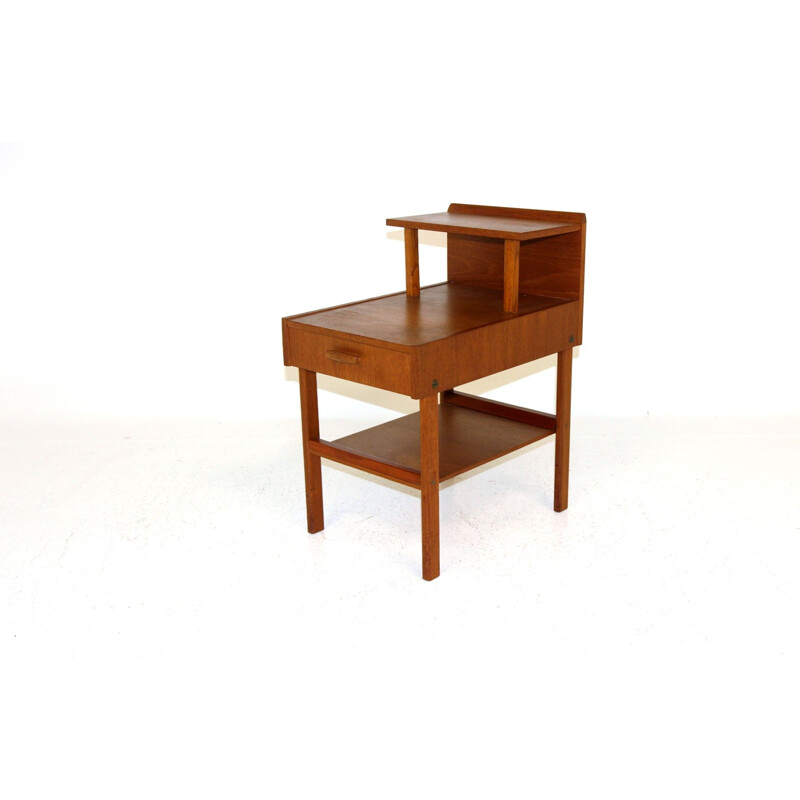 Comodino vintage in teak, Svezia 1960