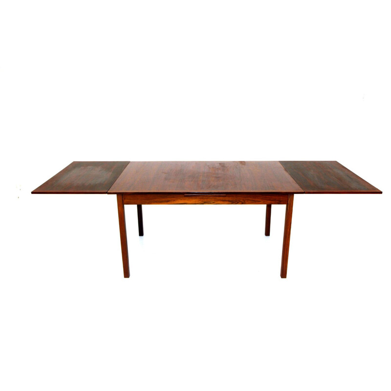 Vintage table with retractable tops in rosewood