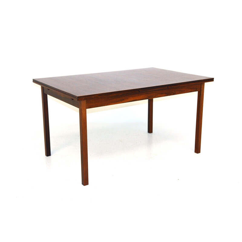 Vintage table with retractable tops in rosewood