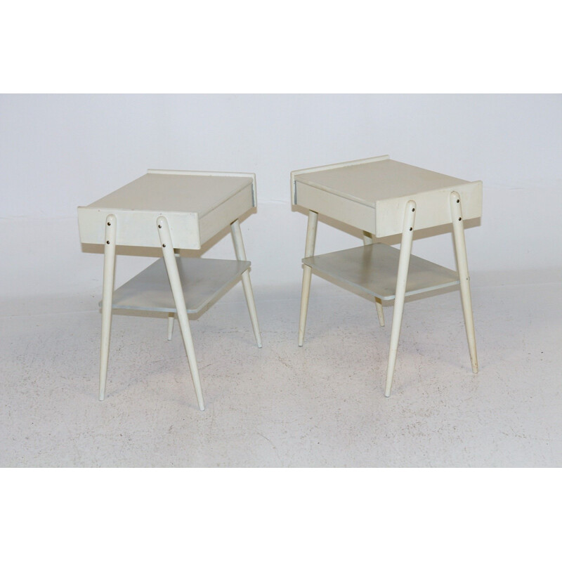 Pair of vintage night stands Carlström, Sweden 1960