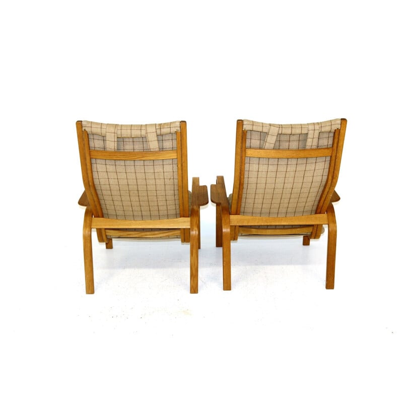 Paar vintage fauteuils van Yngve Ekström voor Swedese, Zweden 1960