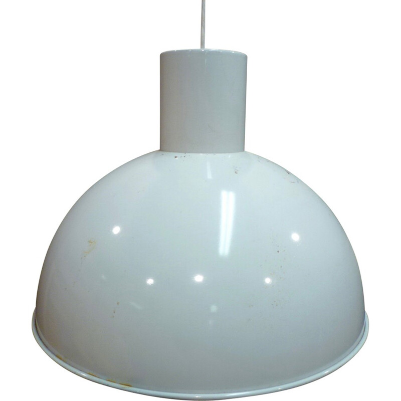 Føg & Marup hanging lamp in white metal - 1960s