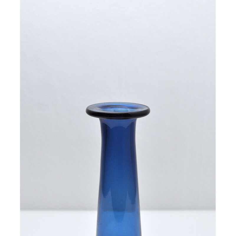 Vintage Scandinavian vase by Jacob E. Bang for Fyens Glasværk, Denmark 1960