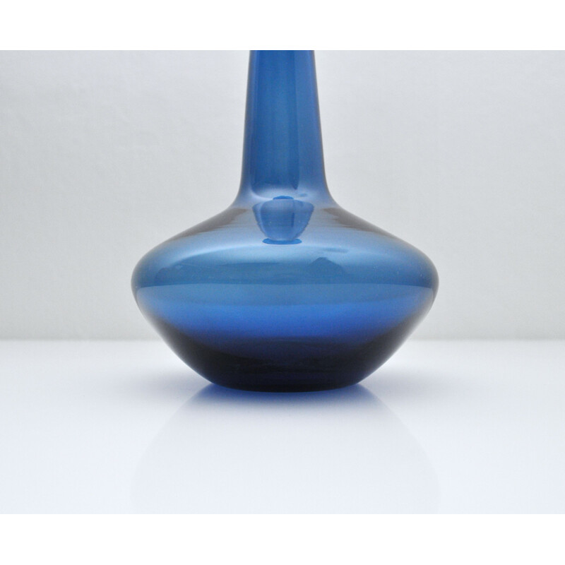 Vintage Scandinavian vase by Jacob E. Bang for Fyens Glasværk, Denmark 1960