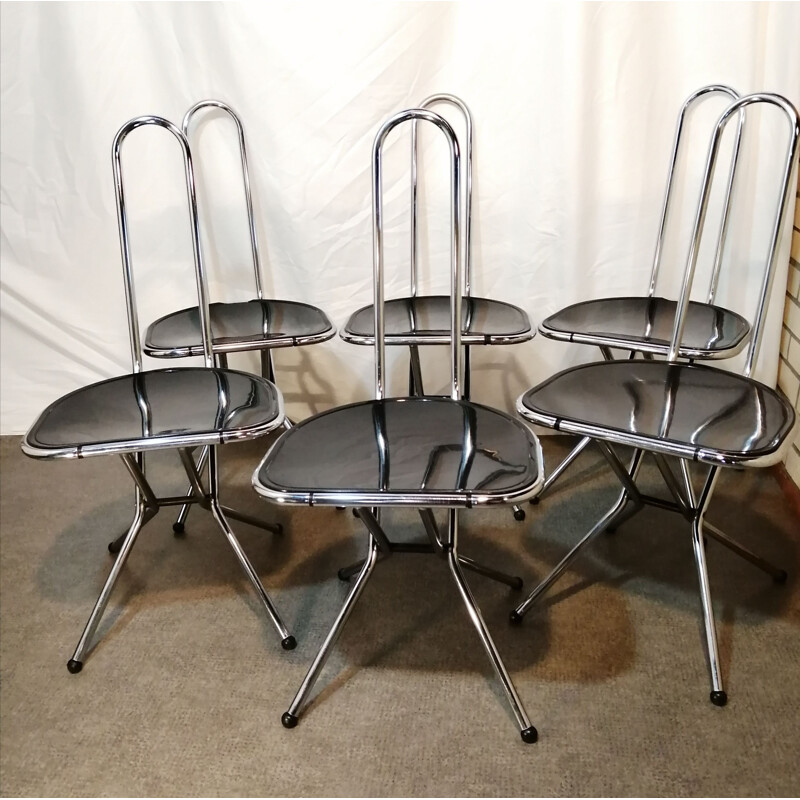 Set of 6 vintage chairs by Niels Gammelgaard for Ikea, 1970