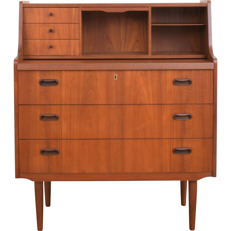 Mid-century Danish teak secretary, 1960s