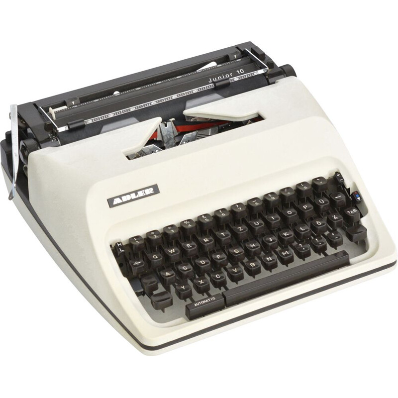 Machine à écrire vintage en valises par Adler Junior, Japon 1980