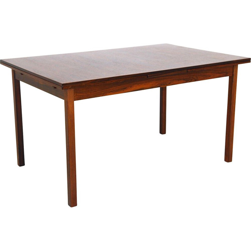 Mesa vintage con tablero retráctil en madera de palisandro