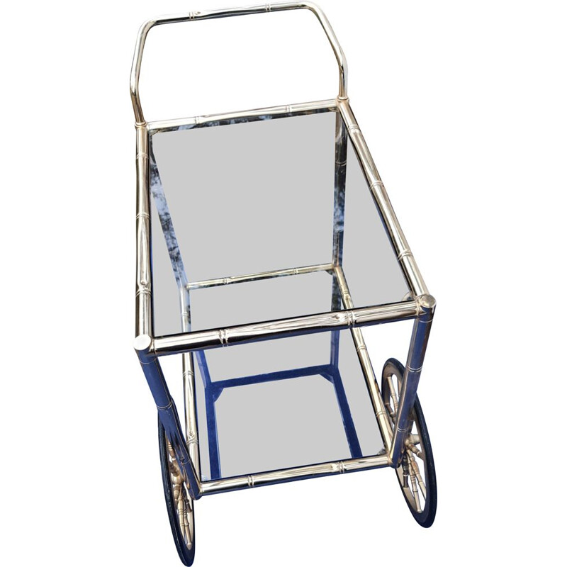 Smoked glass vintage trolley