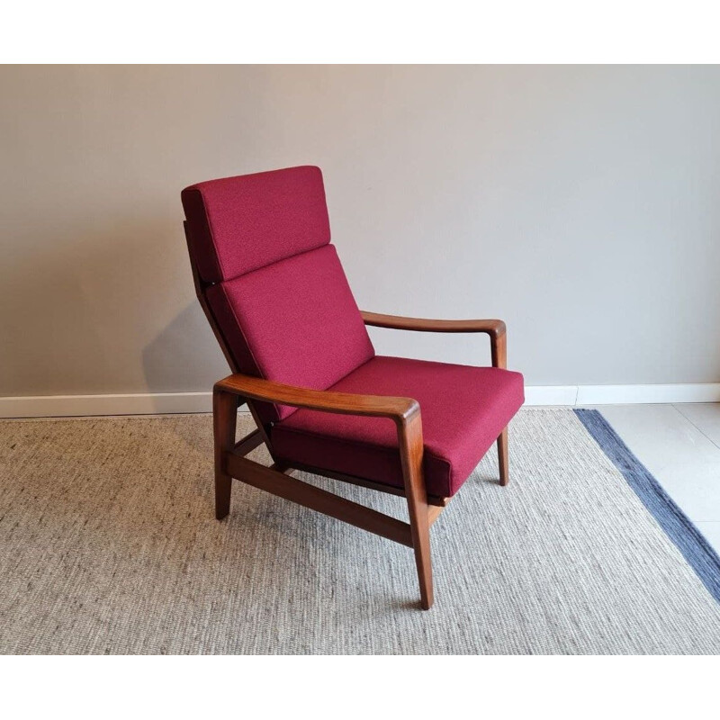 Mid century teak armchair by Arne Wahl Iversen for Comfort, 1960s