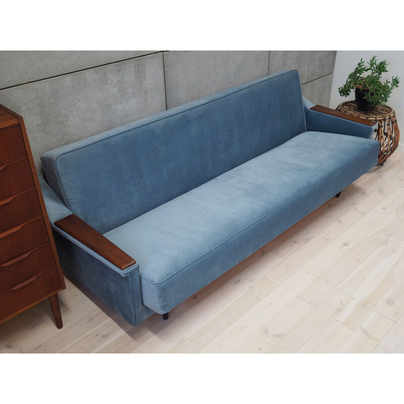 Vintage blue sofa, Denmark 1960s