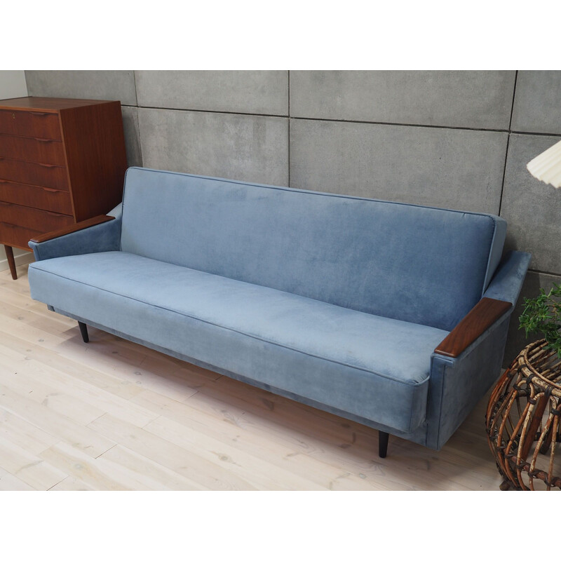 Vintage blue sofa, Denmark 1960s