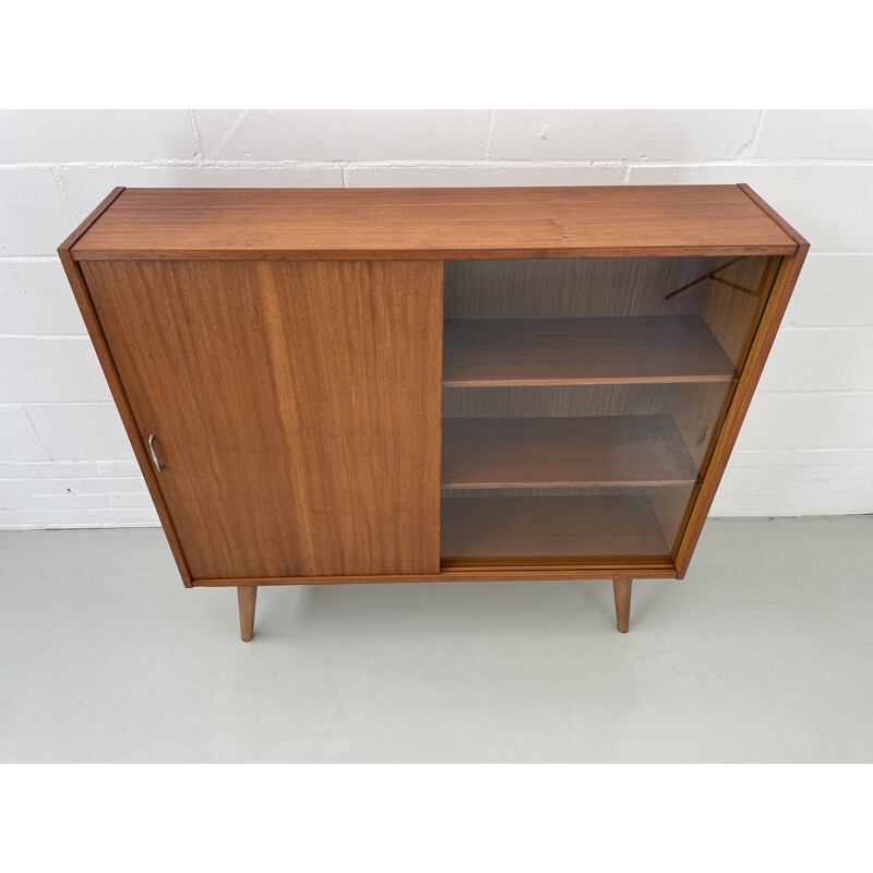 Vintage teak display cabinet, 1960s