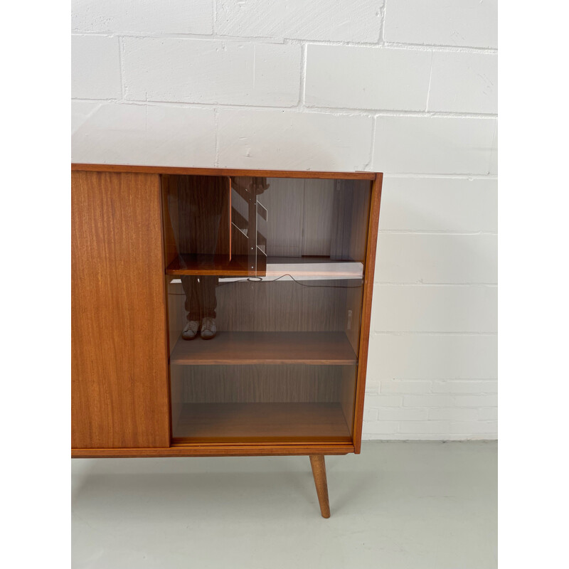 Vintage teak display cabinet, 1960s