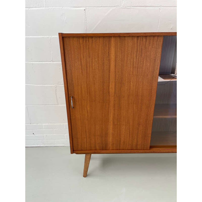 Vintage teak display cabinet, 1960s