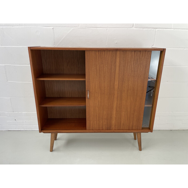 Vintage teak display cabinet, 1960s