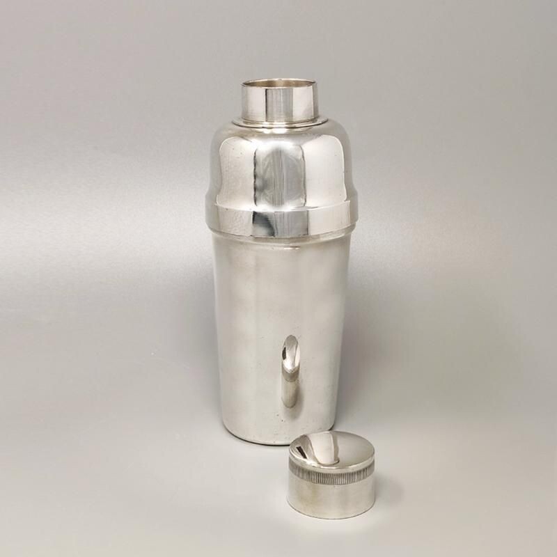 Vintage cocktail shaker in stainless steel by F.lli Broggi, Italy 1960s