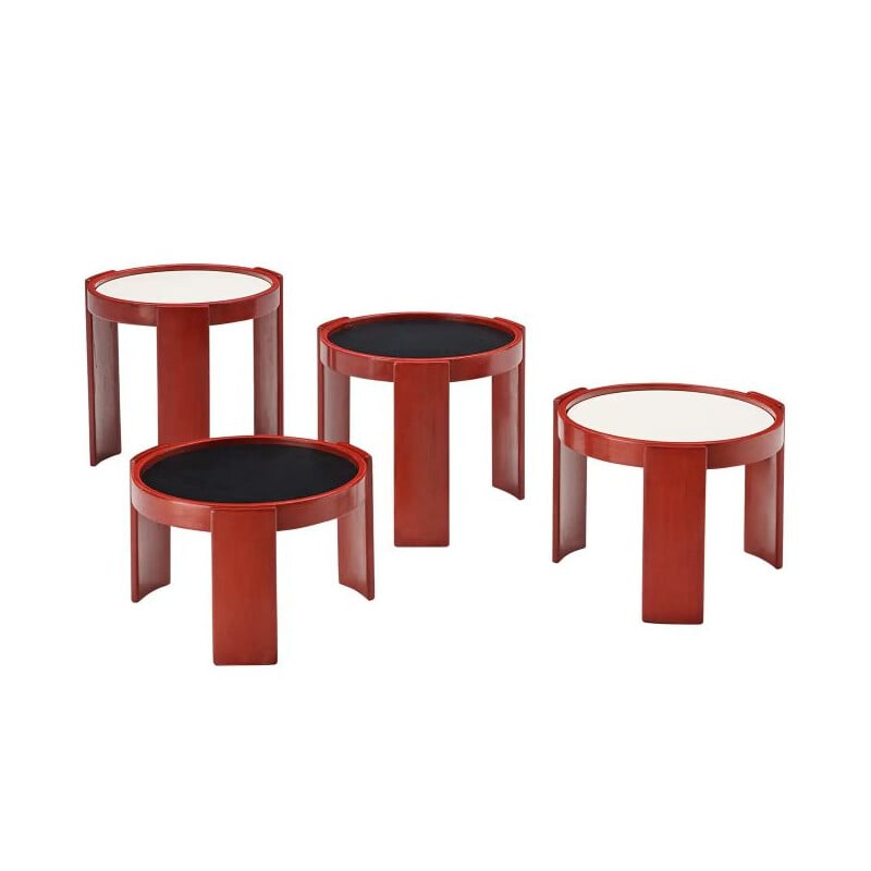 Vintage nesting tables by Gianfranco Frattini for Cassina, Italy 1960
