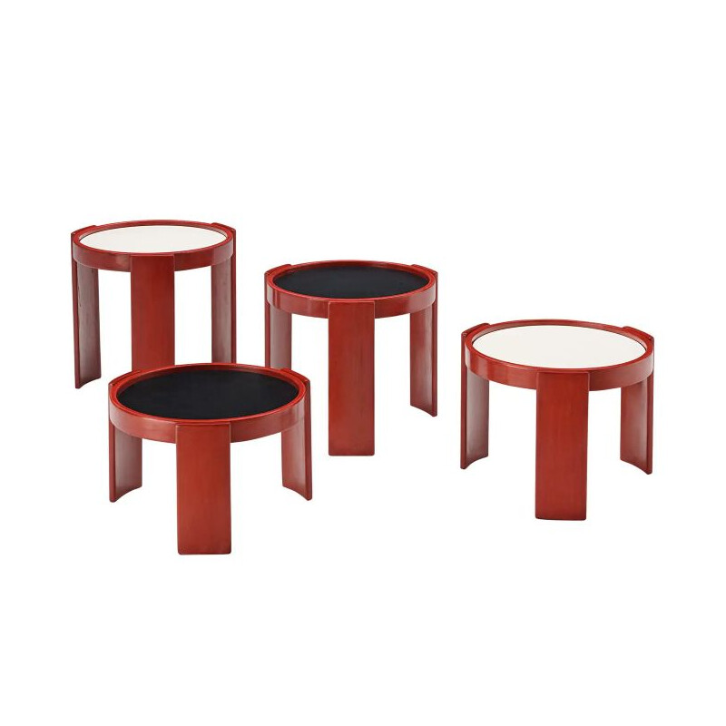 Vintage nesting tables by Gianfranco Frattini for Cassina, Italy 1960