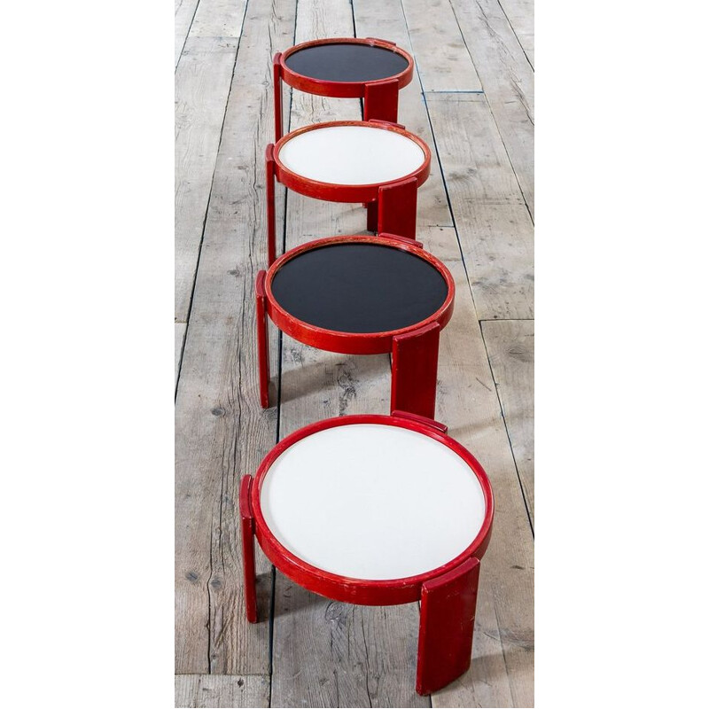 Vintage nesting tables by Gianfranco Frattini for Cassina, Italy 1960