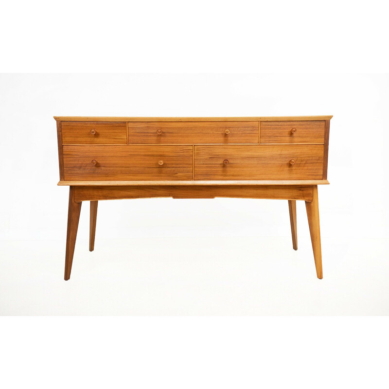 British mid century walnut sideboard by Alfred Cox for Heals