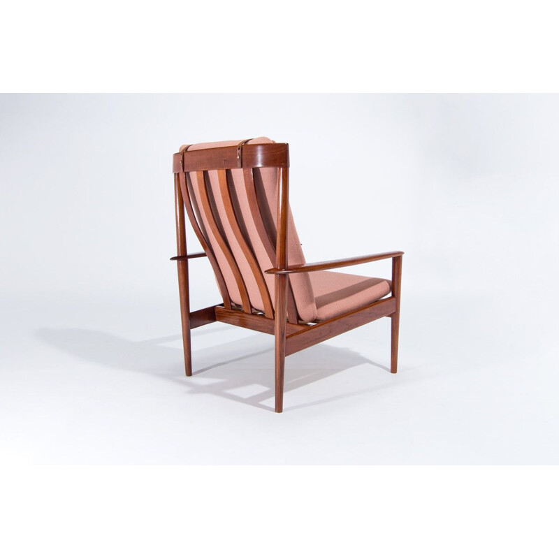 Teak vintage armchair by Grete Jalk for P. Jeppesens, 1950s