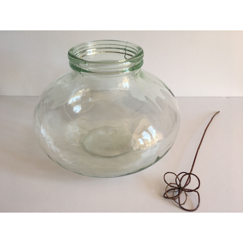 Vintage blown glass carboy