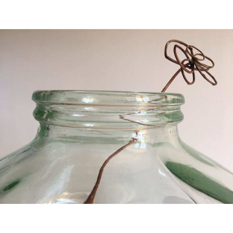 Vintage blown glass carboy