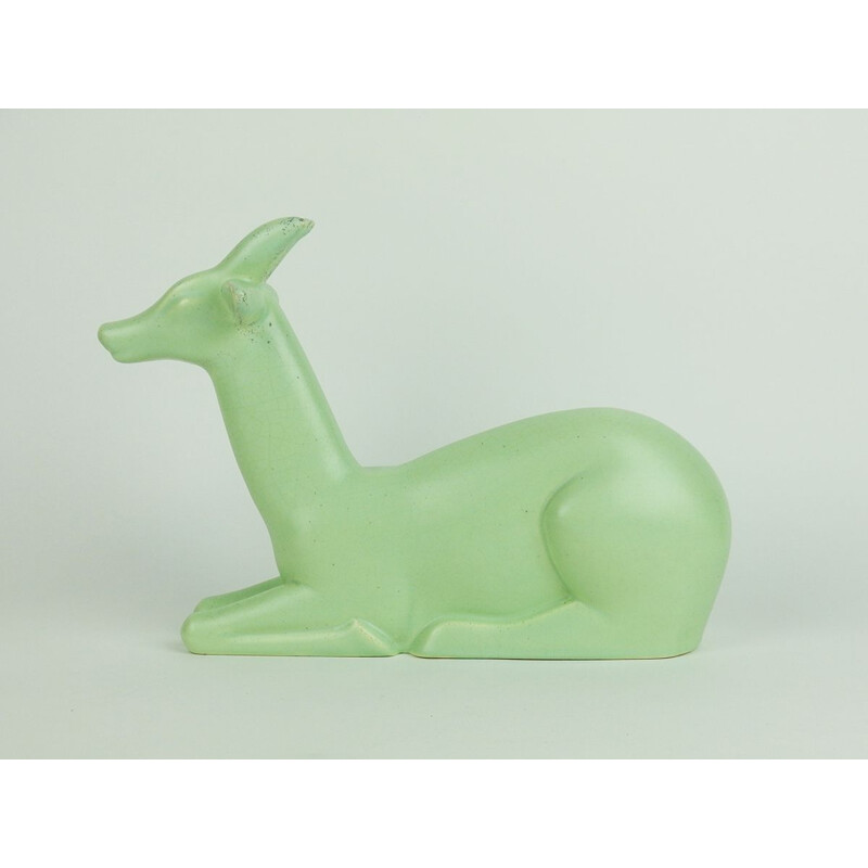 Vintage Primavera ceramic gazelle, 1935