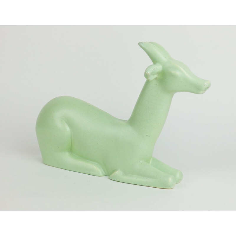 Vintage Primavera ceramic gazelle, 1935