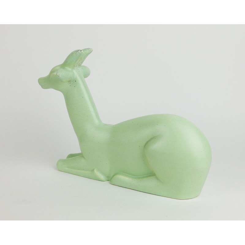 Vintage Primavera ceramic gazelle, 1935