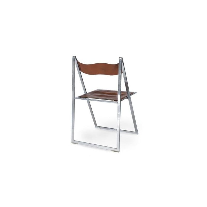 4 "Elios" folding chairs, FONTONI & GERACI - 1960s