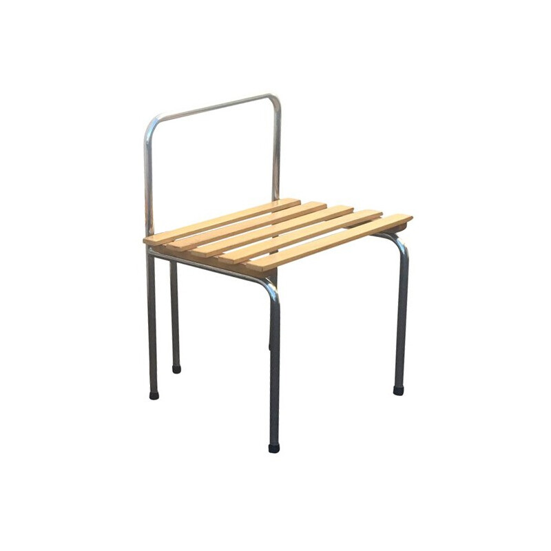 Luggage rack in metal and wood - 1960s