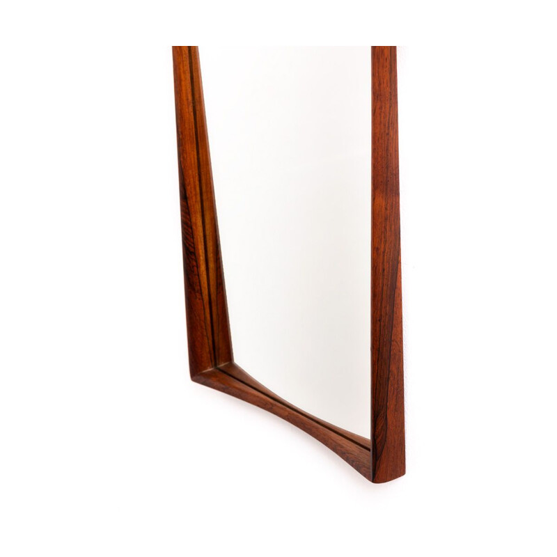 Mid century Swedish rosewood mirror, 1960s