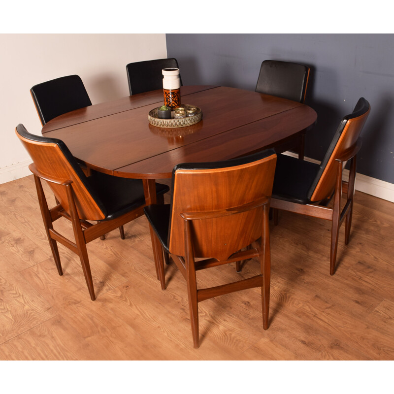 Teak vintage dining set by Elliots of Newbury, 1960s