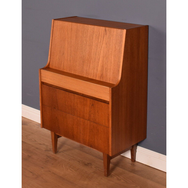 Vintage teak writing desk by Elliots of Newbury, 1960s