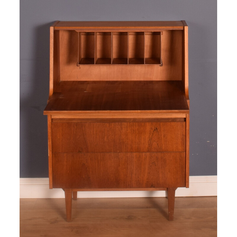 Vintage teak writing desk by Elliots of Newbury, 1960s