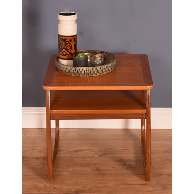 Vintage teak side table by Nathan Burlington, 1960s