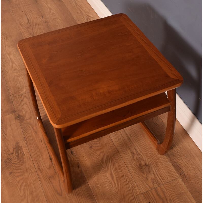 Vintage teak side table by Nathan Burlington, 1960s