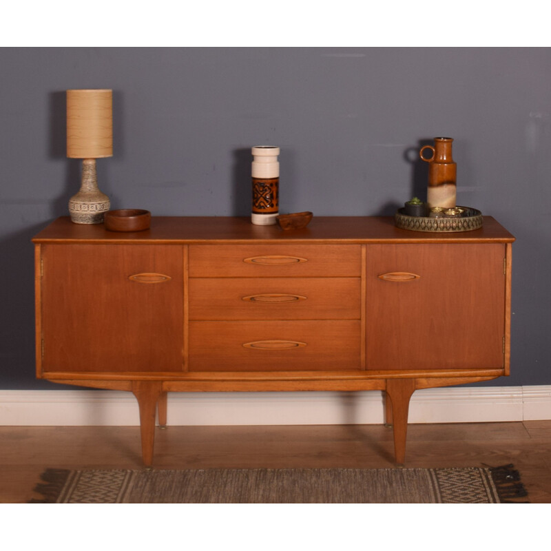 Teak vintage sideboard with three drawers by Jentique, 1960s