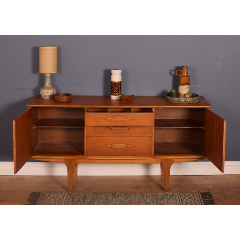 Teak vintage sideboard with three drawers by Jentique, 1960s