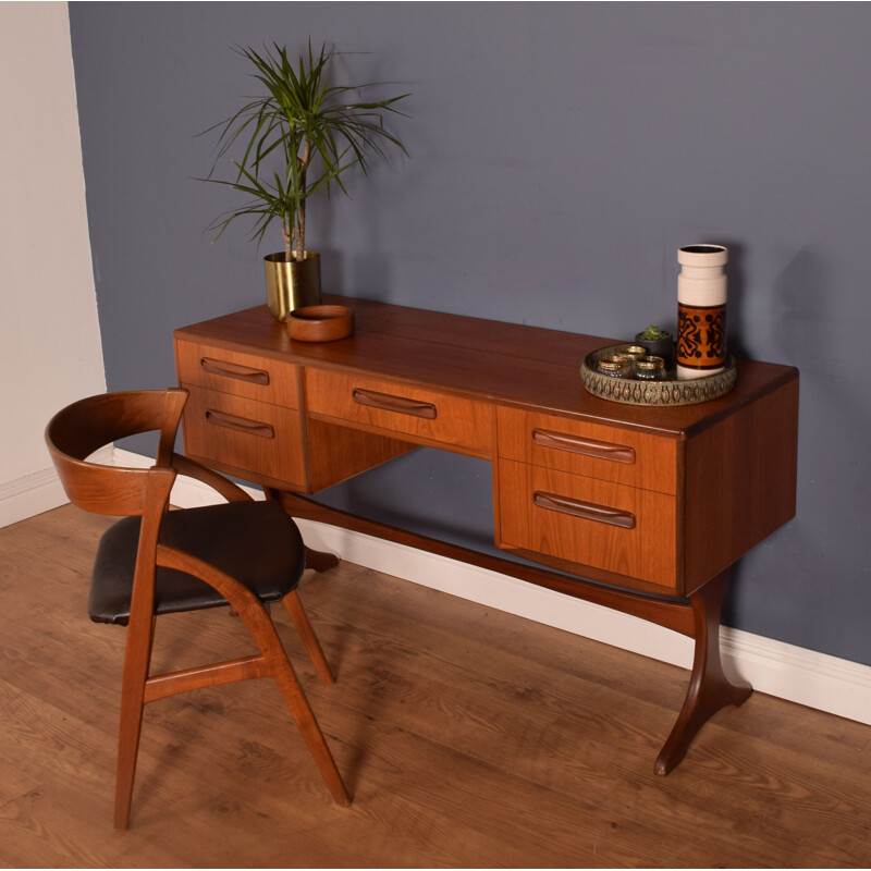 Vintage teak Fresco desk by G Plan, 1960s