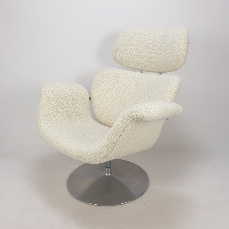 Vintage Tulip armchair and ottoman by Pierre Paulin for Artifort, 1980s