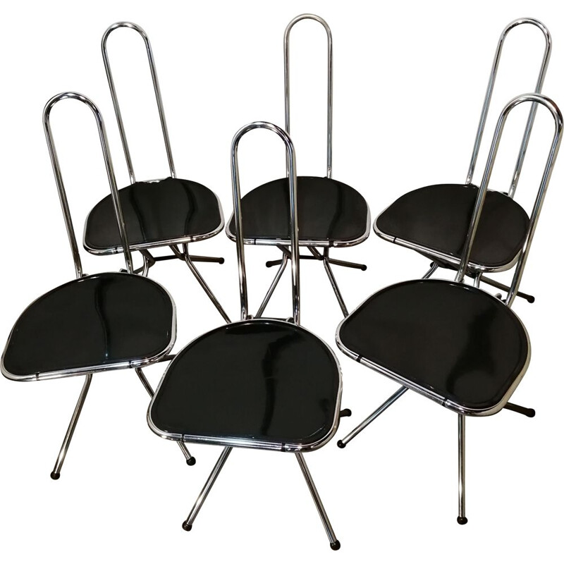 Set of 6 vintage chairs by Niels Gammelgaard for Ikea, 1970