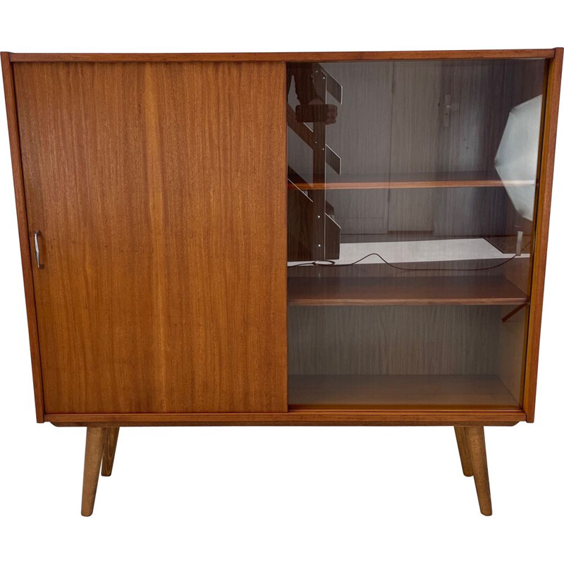 Vintage teak display cabinet, 1960s