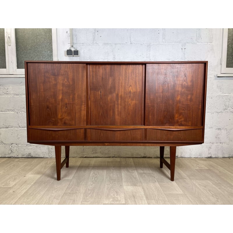 Enfilade buffet scandinave vintage en teck, 1960