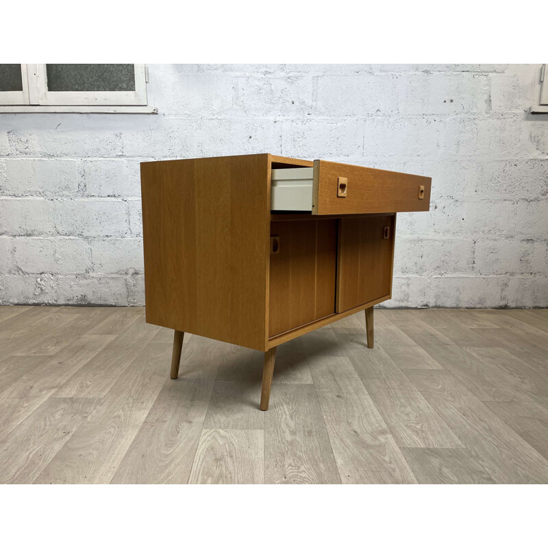 Scandinavian vintage oak sideboard, 1960